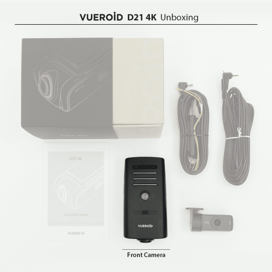 Vueroid D21 4K 2CH 256GB Rejestrator jazdy PREMIUM VUEROID D21 4K 2CH.